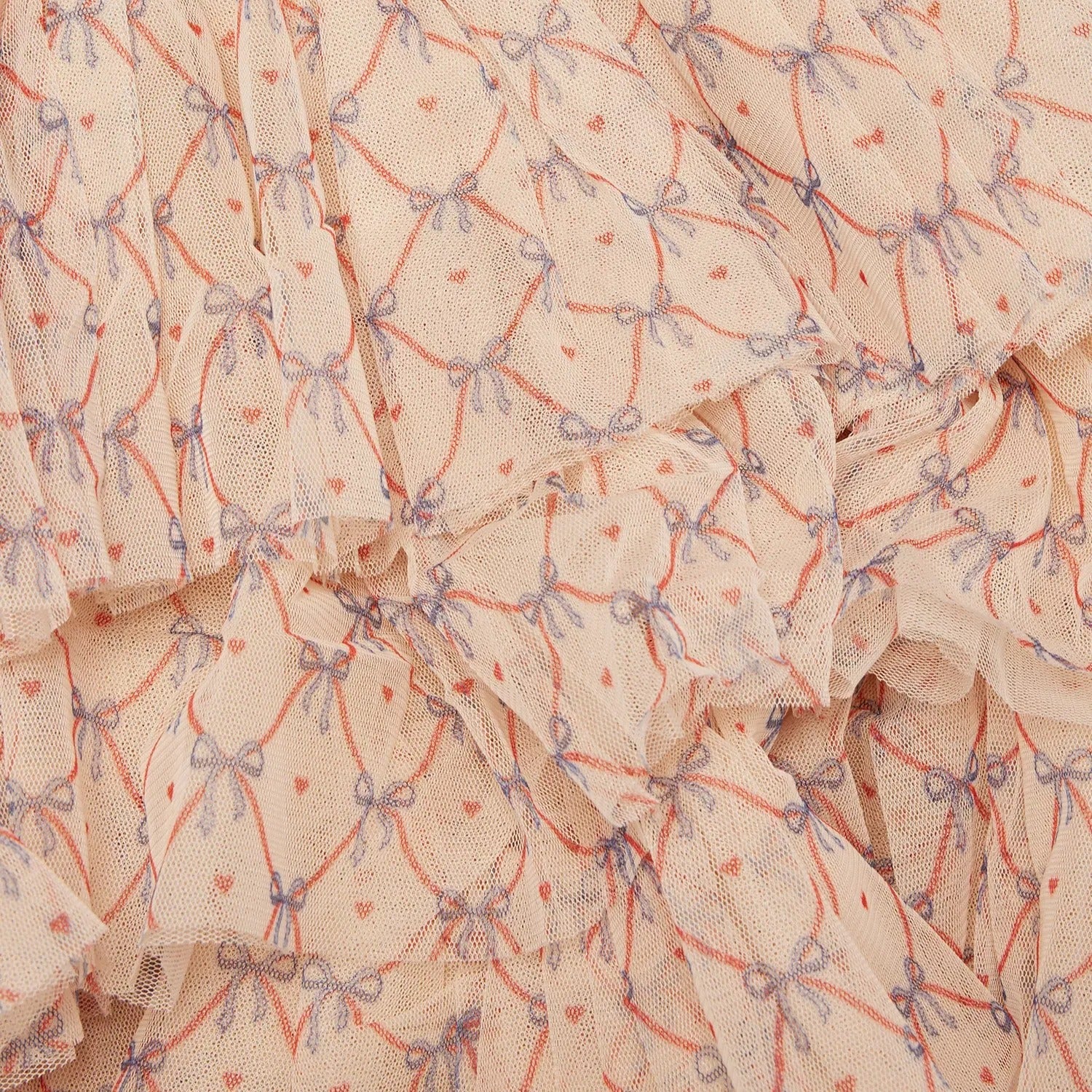 Fay Print Tulle Party Dress (Check Bowie)